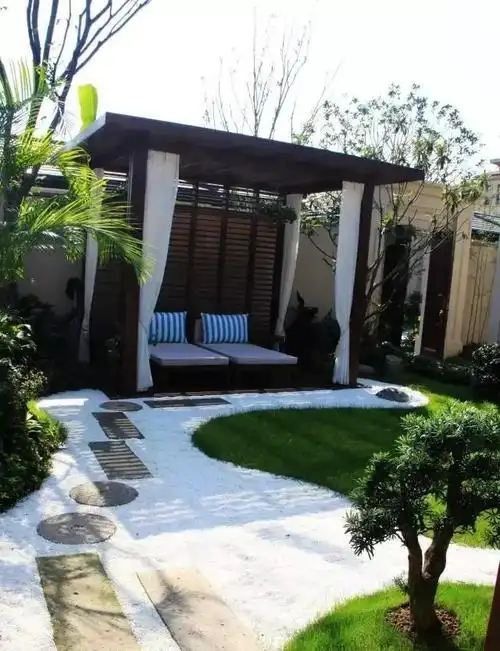 新中式风格庭院设计,古代与现代元素相结合,太好看了|住宅|装修效果图