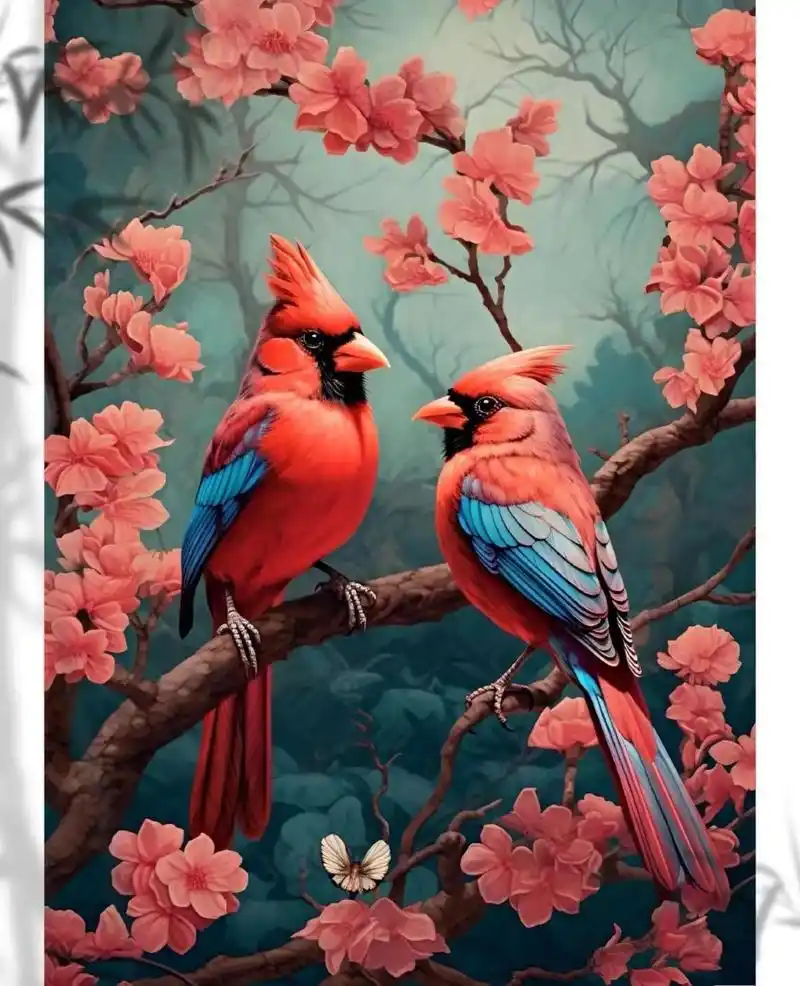 一组喜鹊报喜图片分享给大家,祝友友们好运连连,喜事不断,友友们晚安