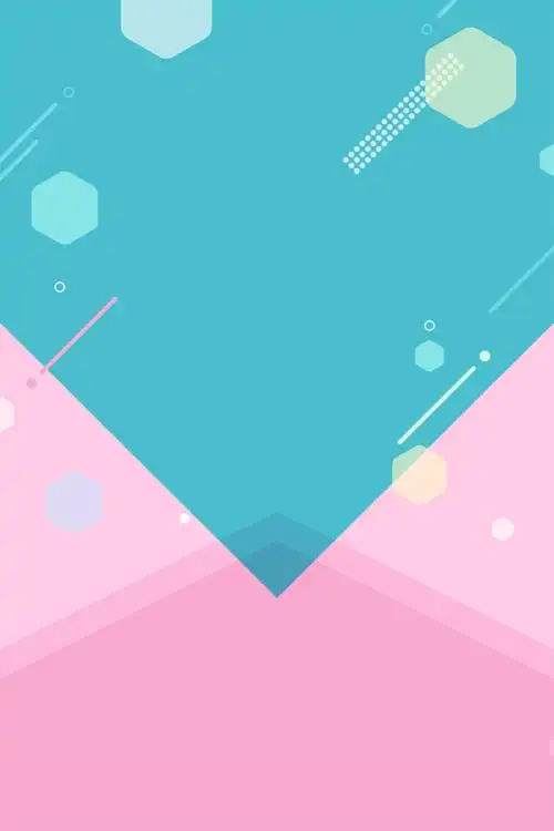 蓝色创意几何春季促销海报背景免抠素材免费下载_觅元素51yuansu.com