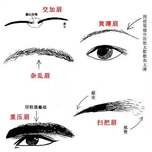 六害眉有哪些画眉毛的技巧