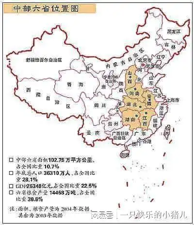 中国"东部","中部","西部","西北"4区域如何划分的 ?