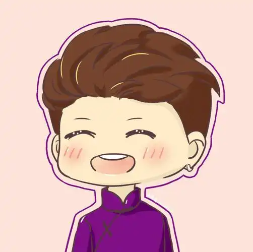 秦霄贤卡通q版头像手绘