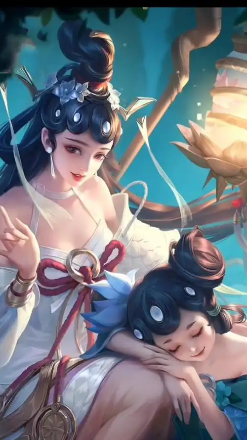 王者荣耀手游#小乔〈青蛇〉〃花会枯萎,爱永不凋零