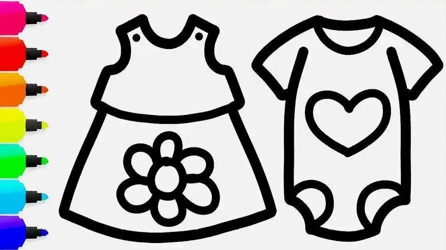 衣服简笔画图片大全衣服简笔画图片大全可爱