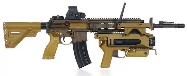 军事丨德国展出改进型hk416a5步枪参观者赞叹制造水平的精湛