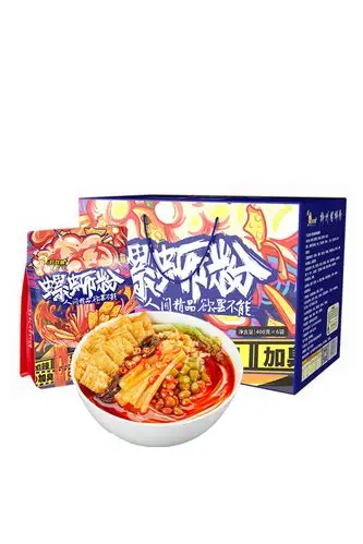 好欢螺螺蛳粉加臭加辣加腐竹正宗柳州螺蛳粉400g*6袋礼盒装