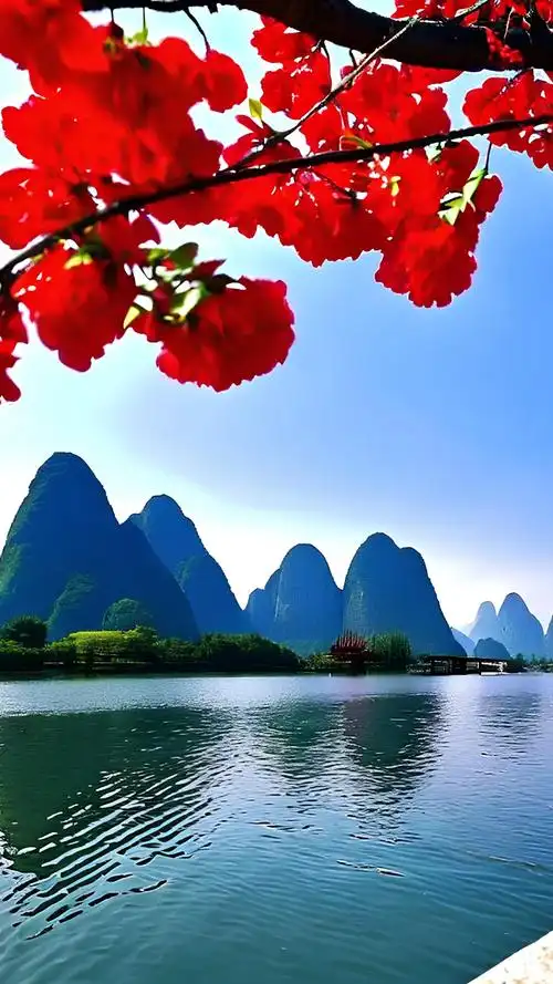 走进桂林也有 这么美的风景#夏天该有的样子 #感受大自然 # - 抖音