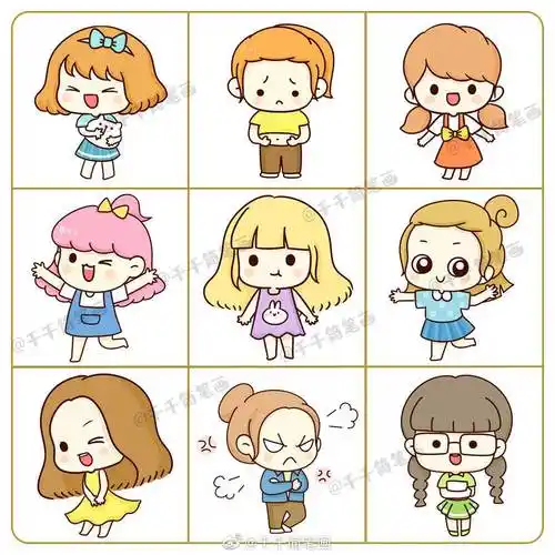 画女孩图片简笔画可爱的小女孩头像简笔画小女孩简笔画