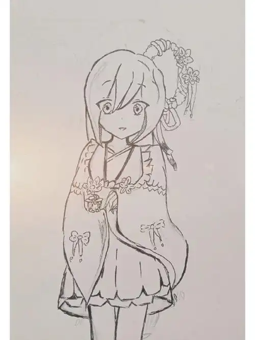 今天刚画的花小楼