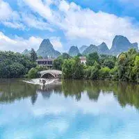 微信头像山水风景还有亭子的点击鼠标右键下载