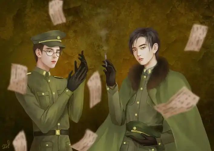 涂个民国军官风