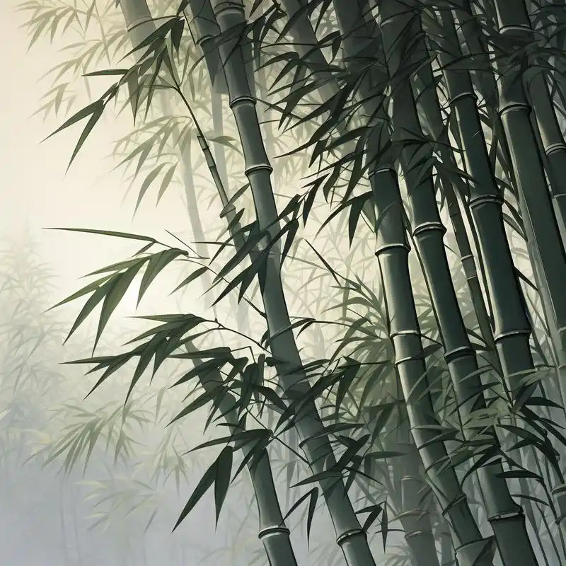 一组超级好看的竹子微信头像91 今天给大家带来一组超级好看的竹子