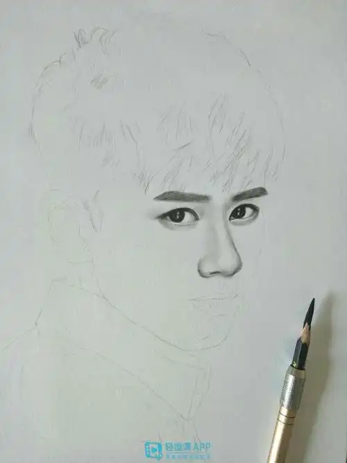 逆战张杰张杰素描教程