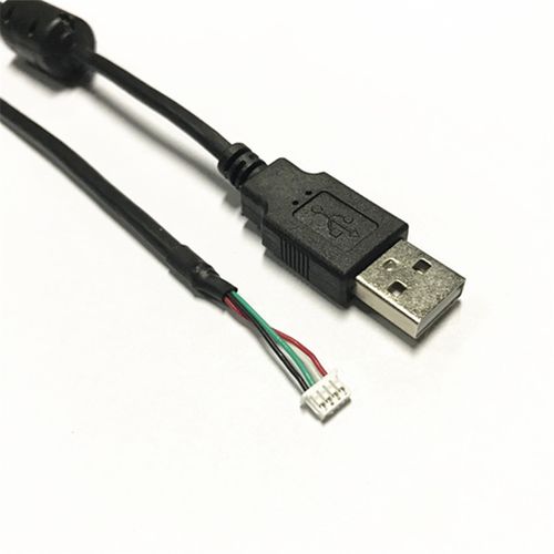 四芯全铜usb白色小号125mm间距4pin端子插座连接线