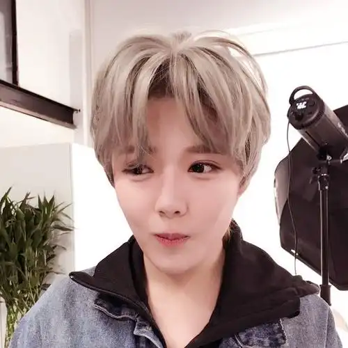 鹿晗同款假发女短发韩版帅气自然中性蓬松自然青木亚麻灰男短发套