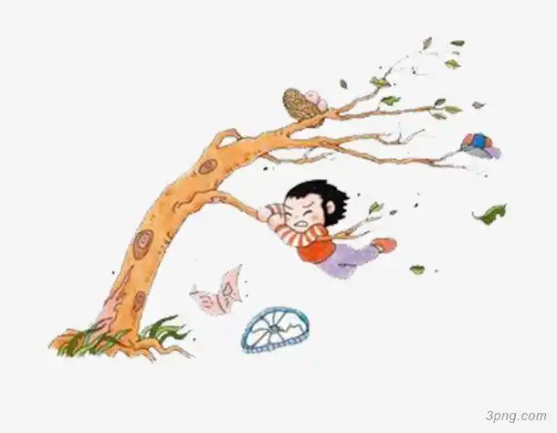 狂风矢量png素材透明免抠图片-动植人物