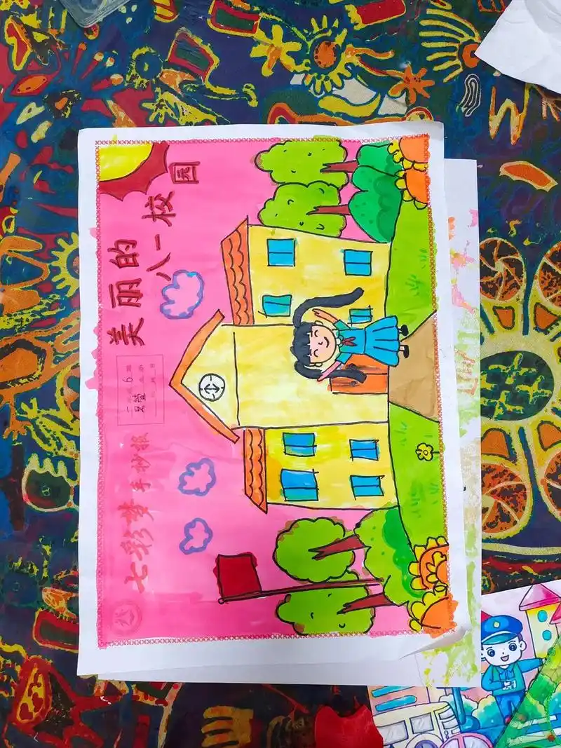 美丽的八一校园手抄报#我的校园手抄报 #学校手抄报 - 抖音