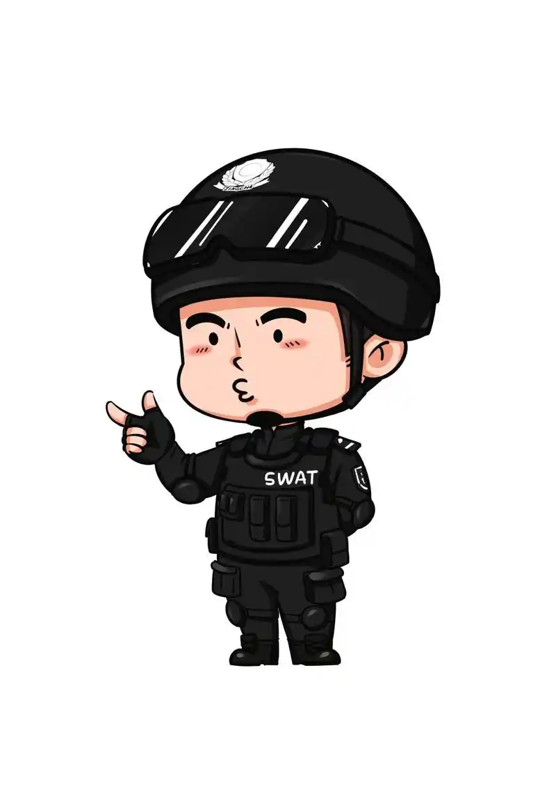 巡特警,交通警,治安警另外3个卡通形象分别是是晋宁警察的卡通主题