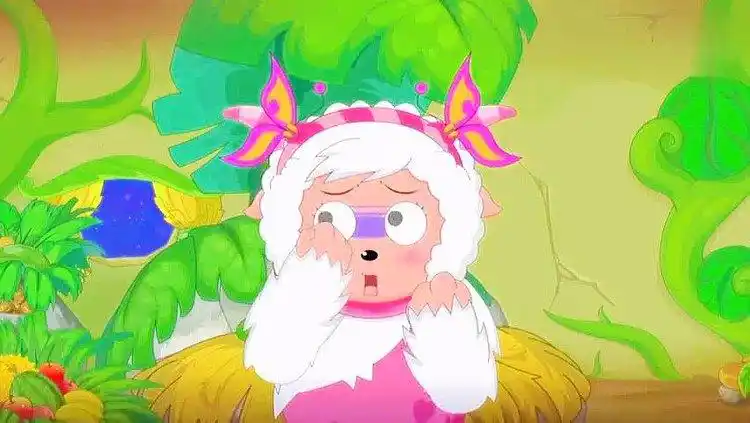 喜羊羊美羊羊变成肌肉男还好药效过去了差点就被发现了