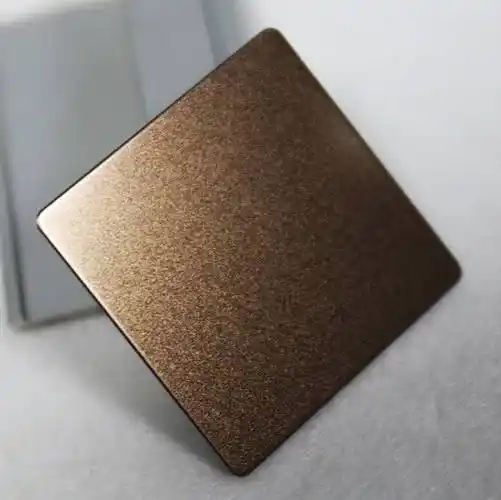 彩色不锈钢板304喷砂玫瑰金不锈钢板材