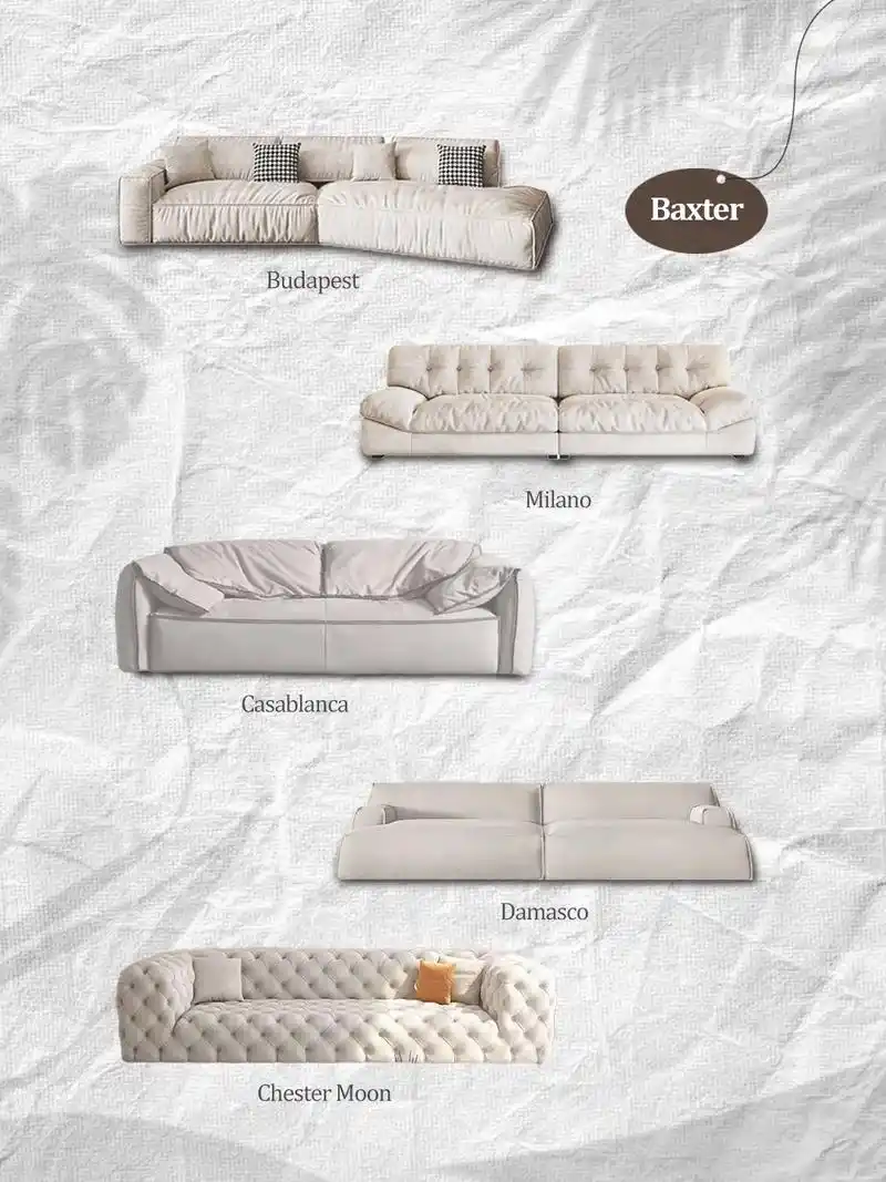 baxter爆款沙发合集.本期分享意大利顶级家具品牌baxt - 抖音