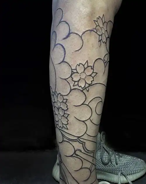 线纹身图片_老传统纹身图案