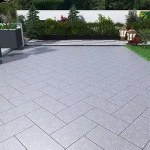 地砖户外院子铺砖防滑防冻地铺石中式大理石露台花园室外瓷砖火烧石