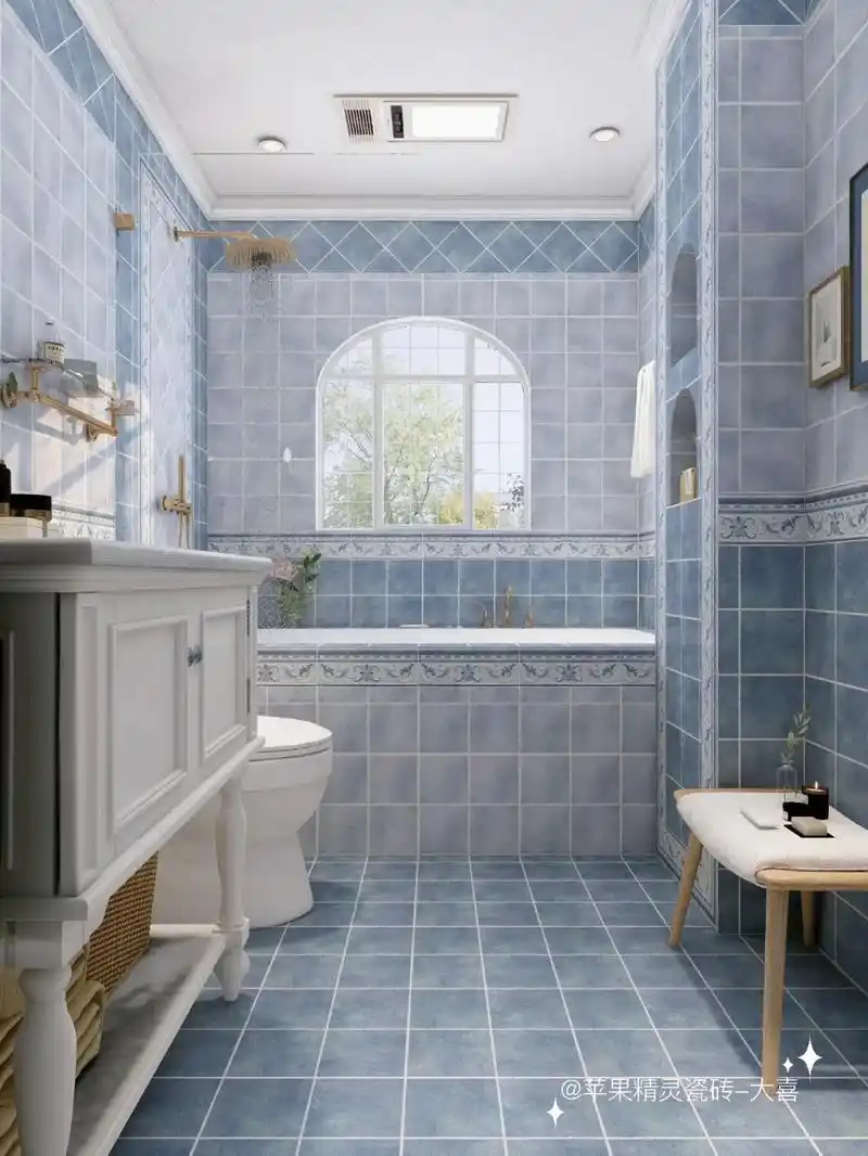 美式卫生间03这么装修97好看又实用.