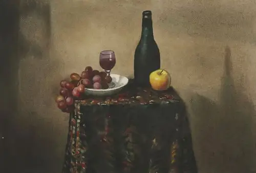 朱辉 水彩画 2003年 《光与影》38×56cm