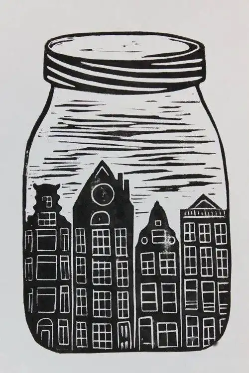 素材分享15张可爱的版画创意美术作品