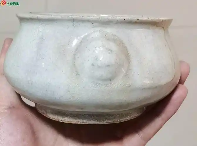 清代哥釉香炉一个 - 历代陶器瓷器 - 古泉社区