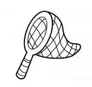 捞鱼的网兜简笔画 简笔画图片大全-普车都