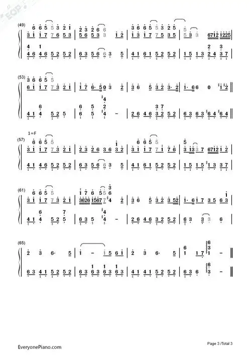 芊芊-回音哥双手简谱预览-eop在线乐谱架