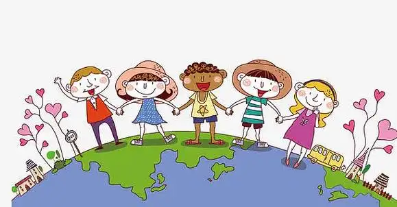 卡通构建小康和谐社会