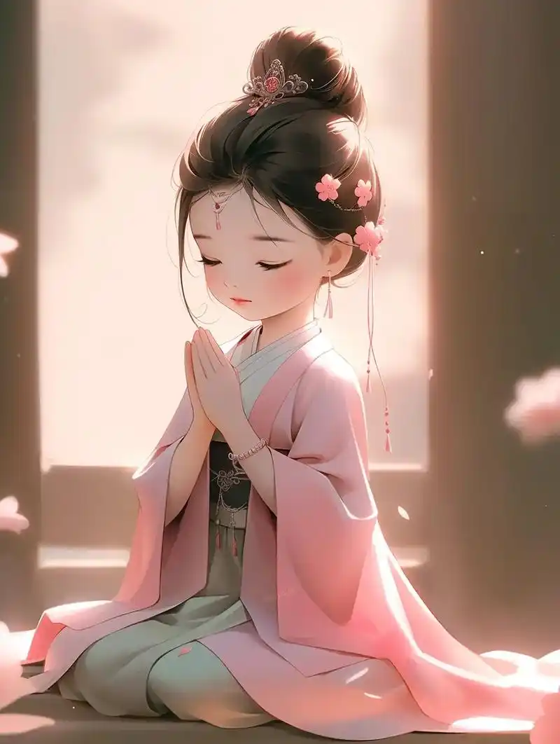 古风头像||祈祷·佛系女孩97.#古风头像 #治愈系 #萌娃 - 抖音