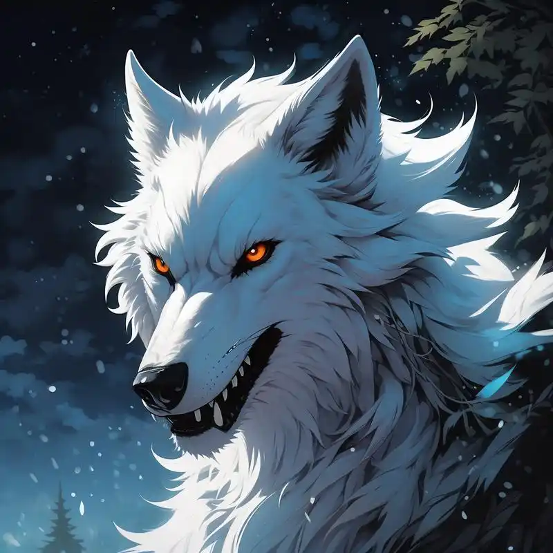 白狼的眼神犀利,尽显狼性本色,快来换上这组头像,让你的社交平台瞬间