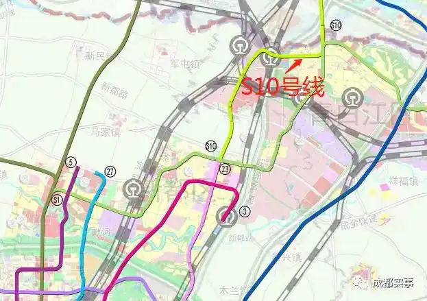 将s10线调整为地铁23号线北段-成都搜狐焦点