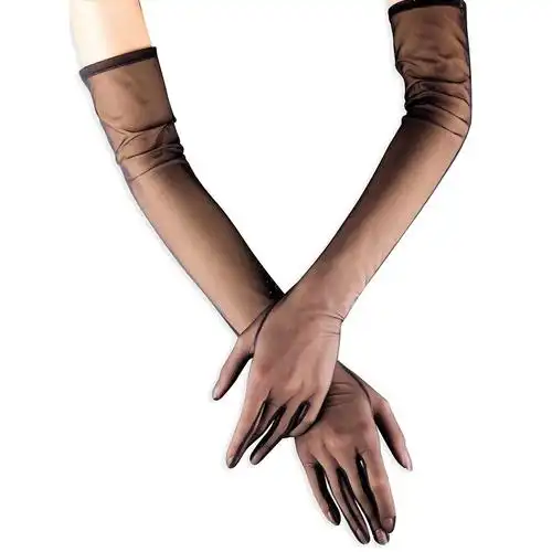 欧洲正品 法国产cervin tulle 女超薄长筒丝袜材质手套 性感情趣