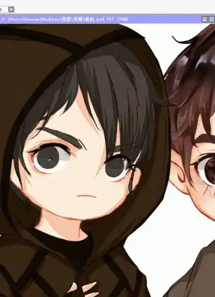 【绘画欣赏】盗墓笔记重启吴邪q版线稿上色