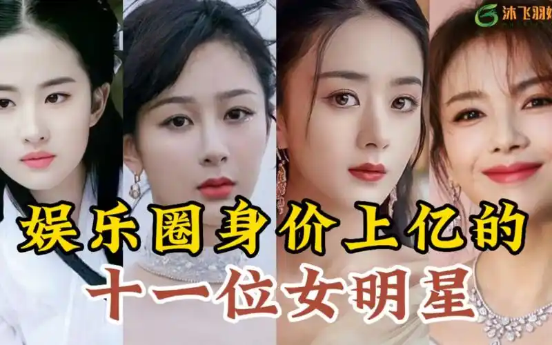 身价过亿的11位女明星,个个都是顶流