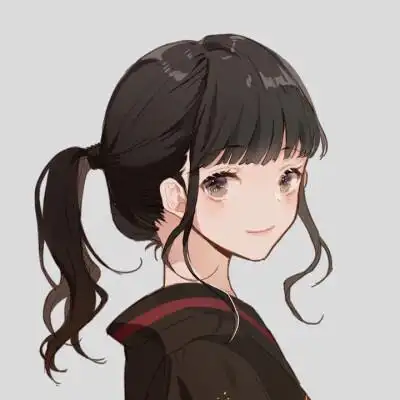 头像单马尾动漫