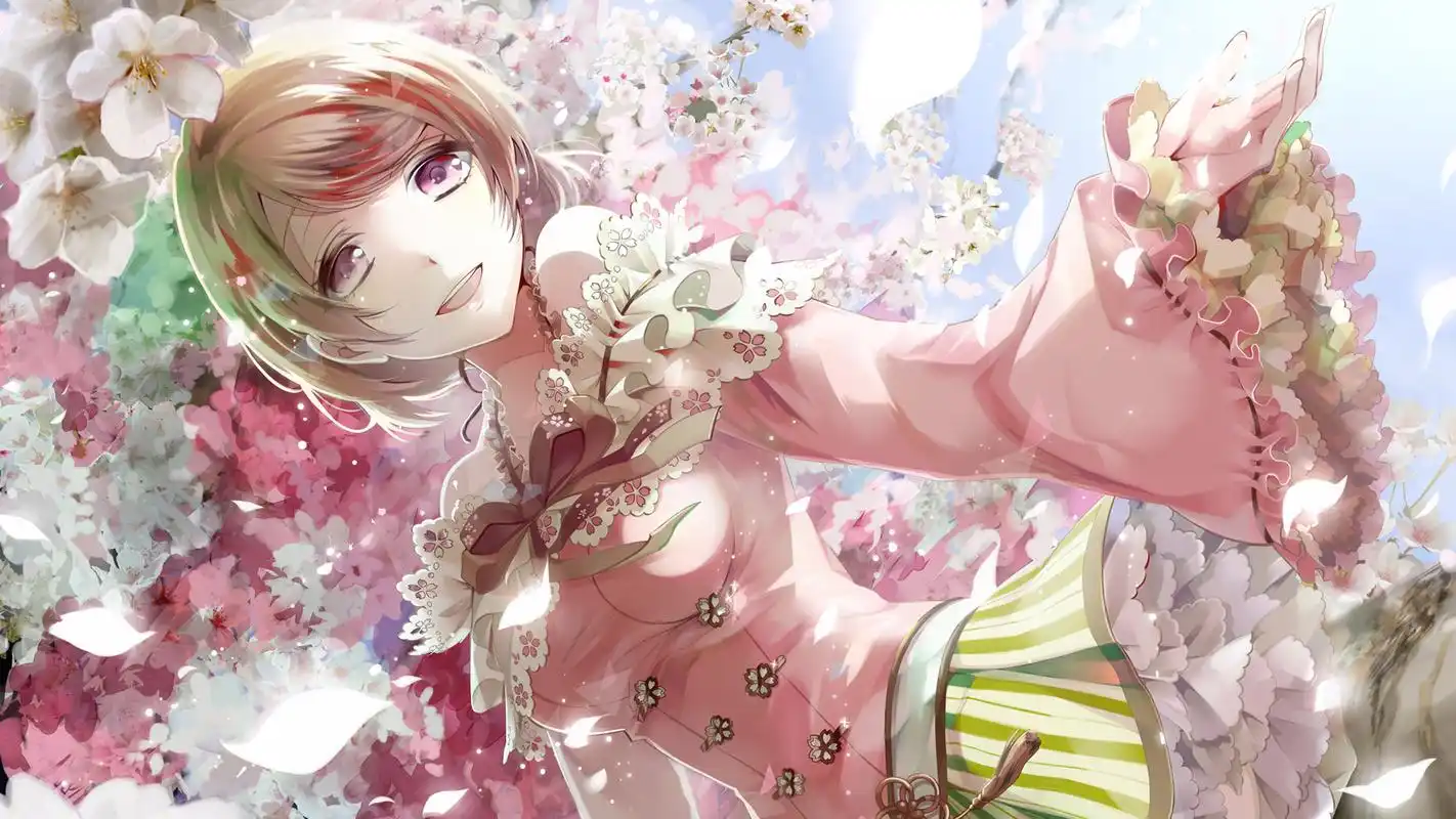 甜美性感动漫美女桌面壁纸