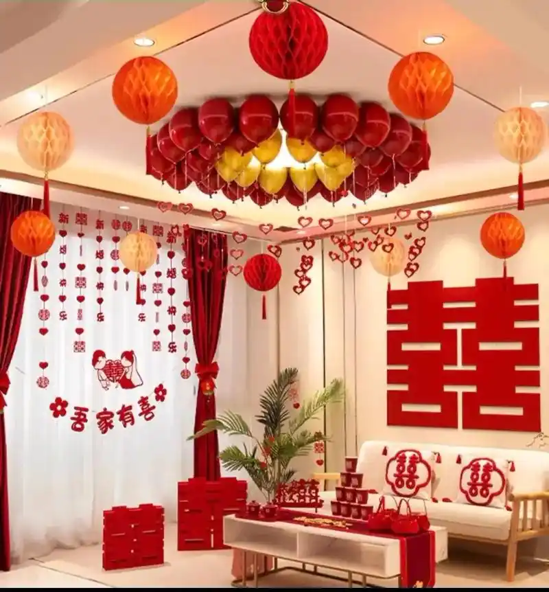 男方婚房如何布置.婚房布置不需要太繁琐,简单喜庆就可以了.我 - 抖音