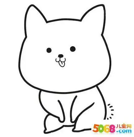 小精灵简笔画insbir画一只q版小老虎简笔画超可爱的宠物简笔画自带