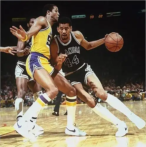 george gervin,   ft   in (2.01 m)