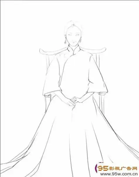 古代嫁衣简笔画新郎新娘礼服简笔画新娘简笔画怎么画步骤婚礼晚礼服简