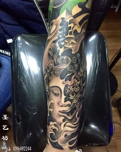 佛与 魔纹身图片