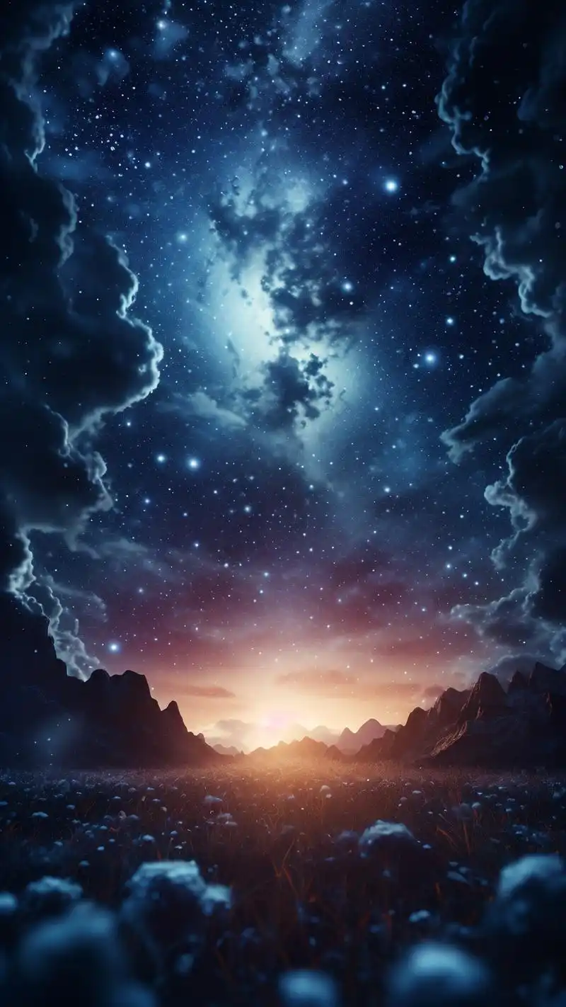 90深色系星空背景,美到窒息99 深色系的星空背景图片,就像是把