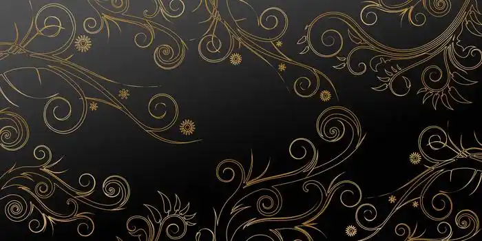 黑金奢华大气欧式花纹背景