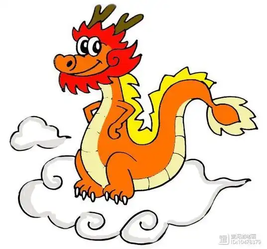 可爱漂亮卡通龙彩色简笔画龙怎么画龙简笔画简单又漂亮彩色龙的画法龙